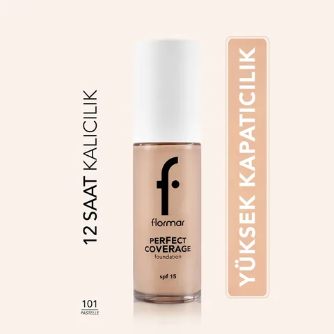 Flormar Perfect Coverage Foundation SPF 15 - Smooth Finish 101