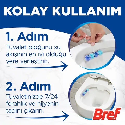 Bref Power Aktiv Ocean Toilet Block Duopack - 250 Flushes