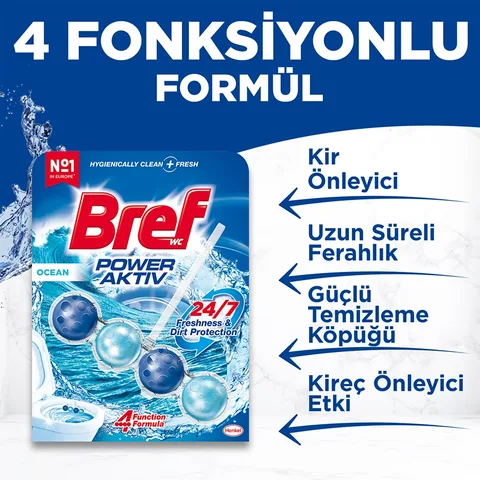 Bref Power Aktiv Ocean Toilet Block Duopack - 250 Flushes
