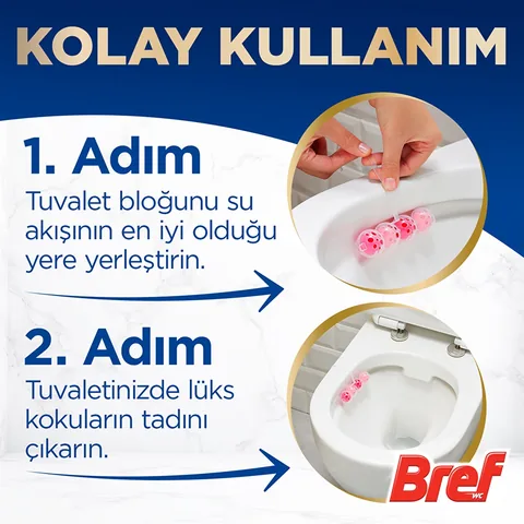 Bref Power Aktiv Solid Toilet Block - Magnolia Scent, 250 Flushes