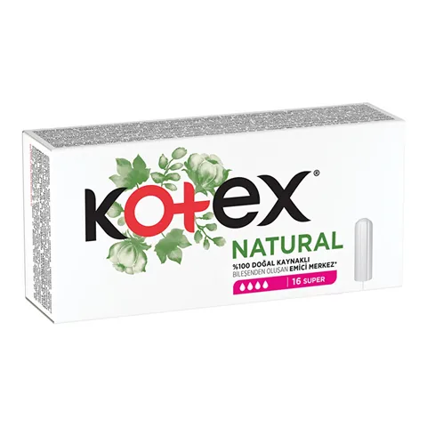 Kotex Tampons 16 Stück - Bio, Komfortpassform, Auslaufschutz