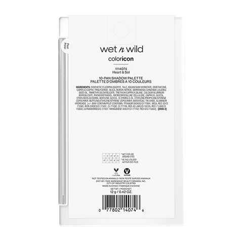wet n wild Color Icon 10-Pack Eyeshadow Palette - Heart &amp; Sol