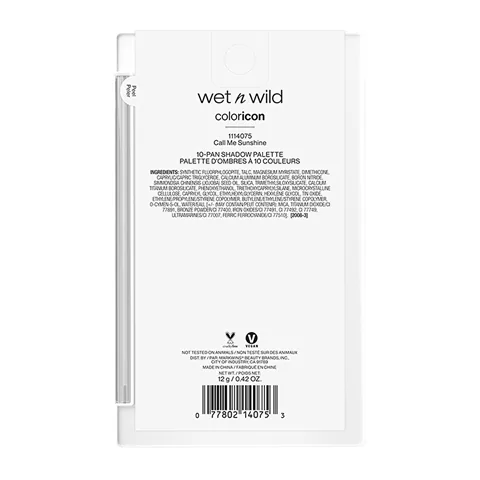 Палитра теней для век Wet n Wild Color Icon 10 цветов - Позвони мне, Солнце