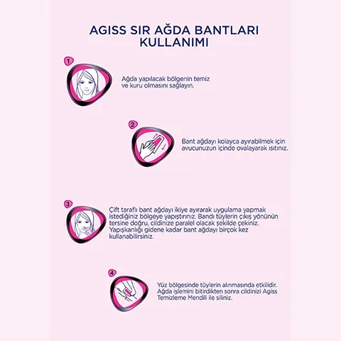 Agiss Sirli Facial Wax Strips for Normal Skin with Vitamin E - 28 Pcs