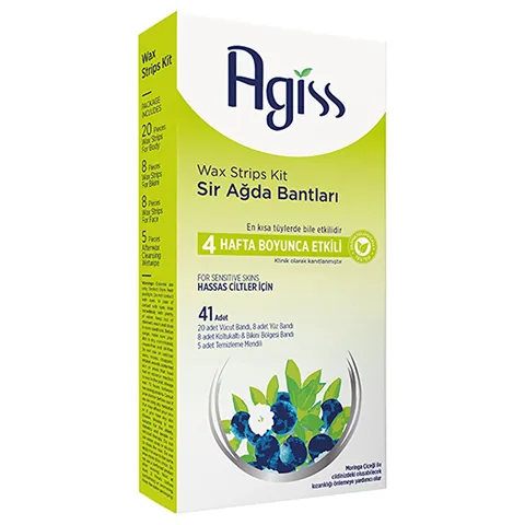 Agiss شرائح شمع أجيس للبشرة الحساسة 41 شريحة لبشرة ناعمة