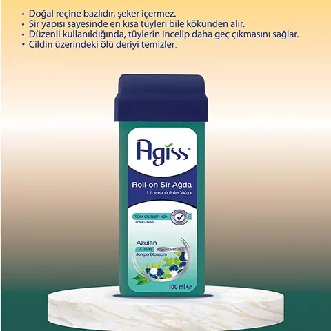Agiss Natural Azulen Roll-On Wax for All Skin Types - 100ml
