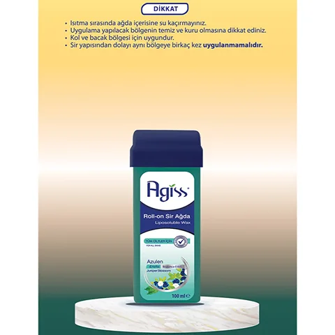 Agiss Natural Azulen Roll-On Wax for All Skin Types - 100ml