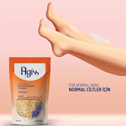 Agiss Natural Bead Wax for Normal Skin - Easy 220g Hair Removal