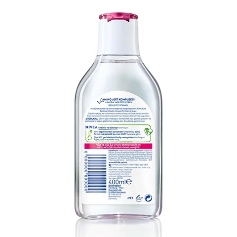 Nivea Micellar Nourishing Face Eye And Lip Make-up Remover Water 400 ml