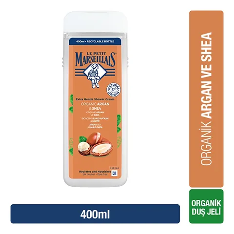 Le Petit Marseillais Shower Gel Organic Argan &amp; Shea 400 ml