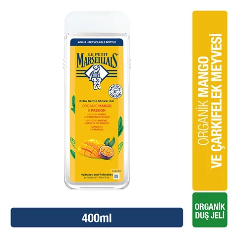 Le Petit Marseillais Shower Gel Organic Mango &amp; Organic Passion Fruit 400 ml