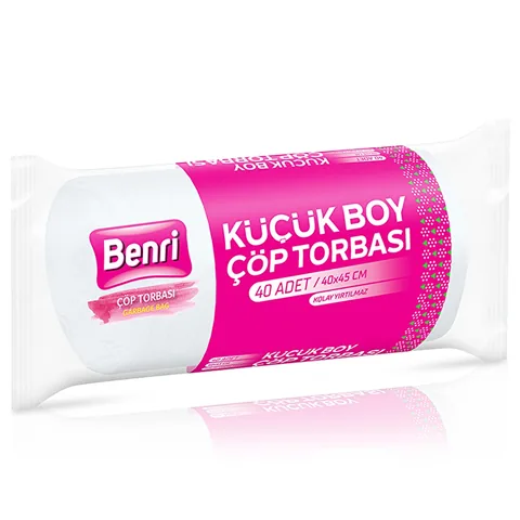 Benri Small Garbage Bags 40 pcs - Durable &amp; Convenient 40x45 cm