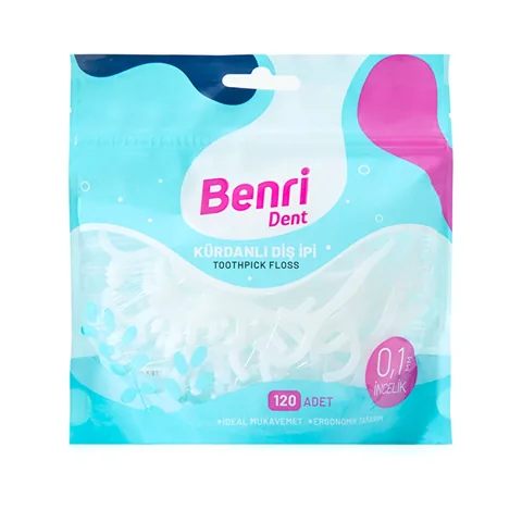 Benri Dent Zahnstocher Zahnseide - 120 Stück