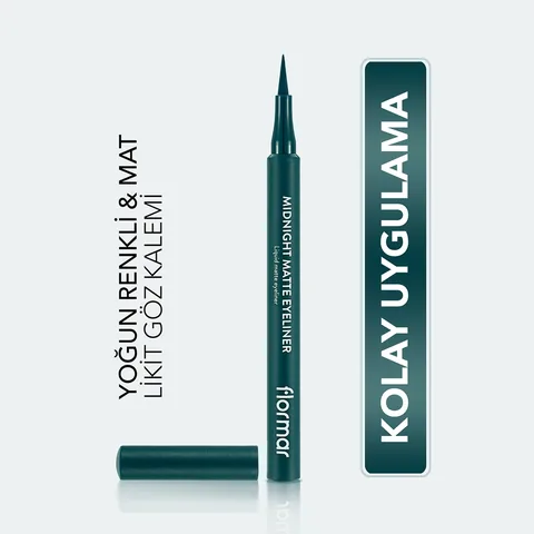 Flormar Midnight Matte Eyeliner 04 green