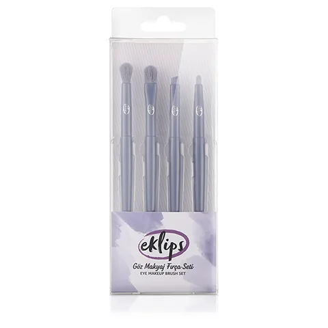Eklips 4-teiliges Augen-Make-up-Pinselset für makellose Anwendung