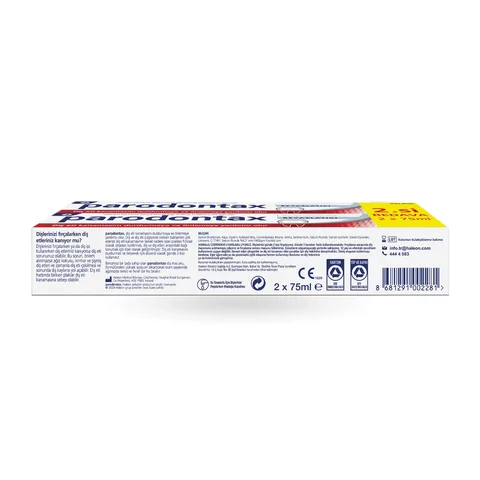 Parodontax Whitening Toothpaste 75ml - 1+1 Gum Protection