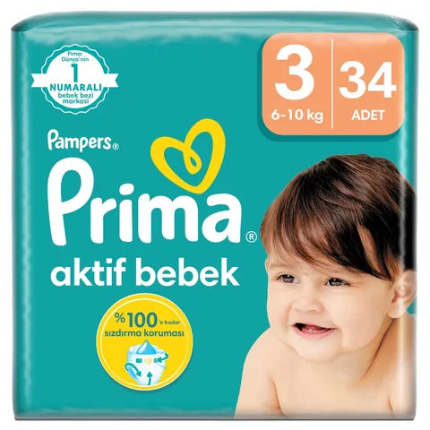 Памперсы Памперс Актив размер 3, 34 шт. от Pampers