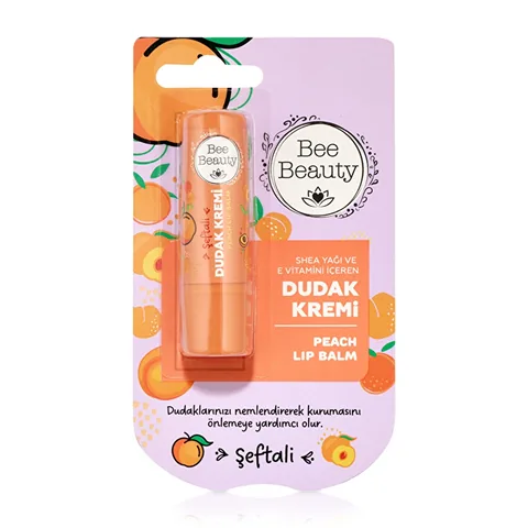 Bee Beauty Pfirsich Lippenbalsam mit Sheabutter &amp; Vitamin E