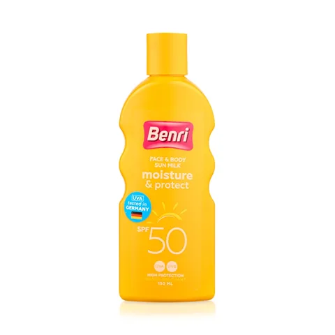Benri Feuchtigkeitssonnenmilch 50 SPF