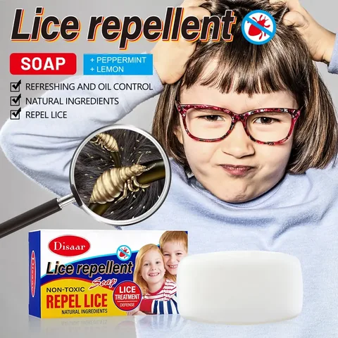 Lemon and Mint Anti-Lice Soap by Daisar, 100 grams