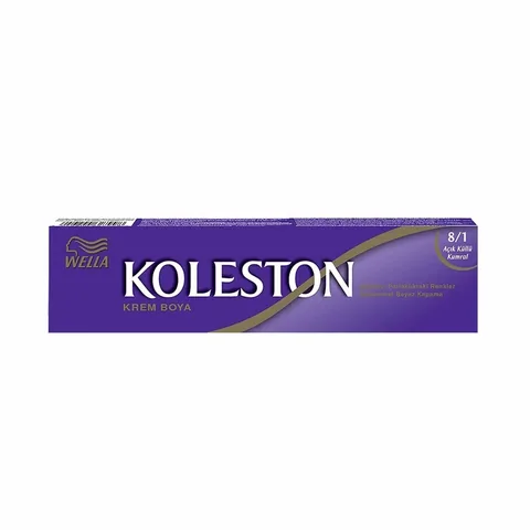 Краска для волос Wella Koleston 8/1 светлый пепельный блондин