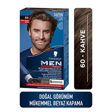 Men Perfect Hair Dye Brown 60 50 ml