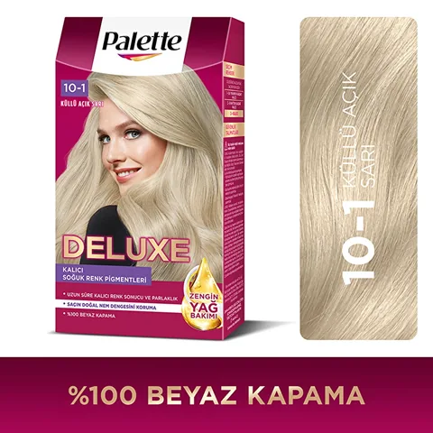 Palette Deluxe 10-1 Aschblond Haarfarbe mit Glanz und Pflege