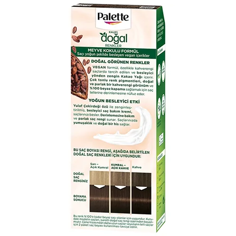 Palette Naturhaarfarbe 50ml – Lebendige, Natürliche Farben