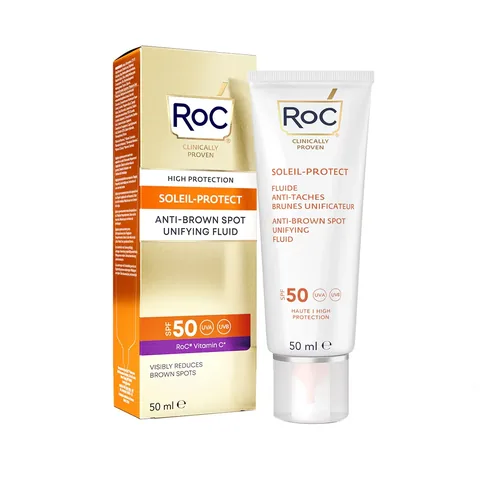 Солнцезащитный крем для лица Roc против пигментации SPF 50+ 50 мл