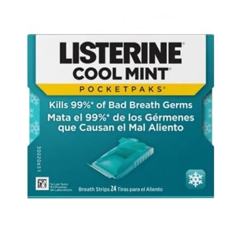 Листерин Кулминт Дамак Стрипс 24 листа от Listerine