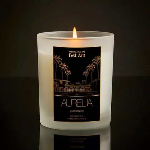Aurelia Geneve Amber 180g Scented Candle - Luxurious Aroma