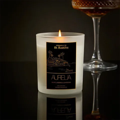 Aurelia Geneve Jasmine &amp; Gardenia Candle - 180g Transparent