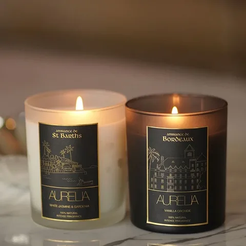 Aurelia Geneve Jasmine &amp; Gardenia Candle - 180g Transparent