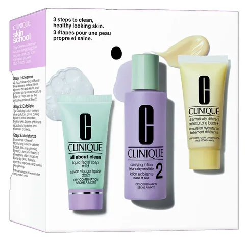 Clinique 3-Step Skincare Set for Dry Combination Skin - Type 2