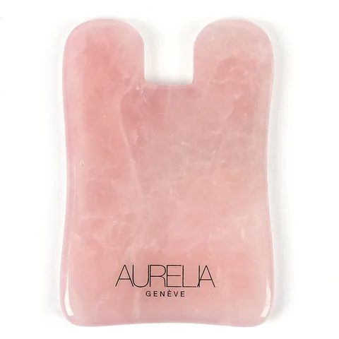 Aurelia Geneve Rosenquarz Gua Sha Stein für die Hautpflege