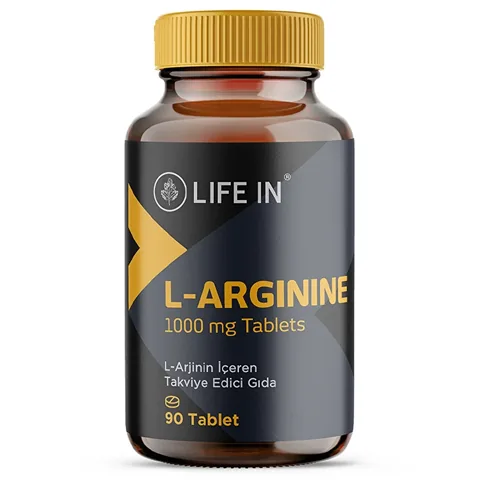 Life In L-Arginin 1000mg - 90 Tabletten zur Unterstützung der Herzgesundheit