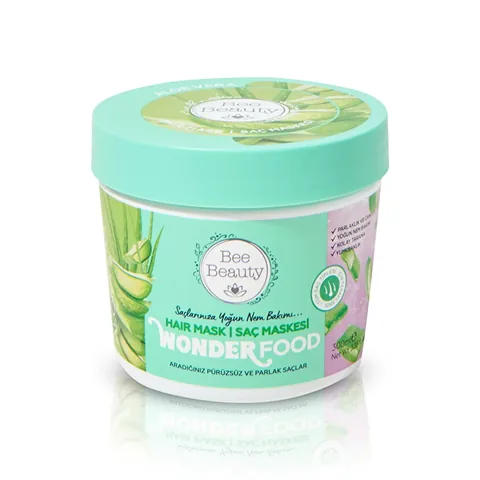 Маска для волос с соком алоэ вера Bee Beauty Wonder Food 300 мл