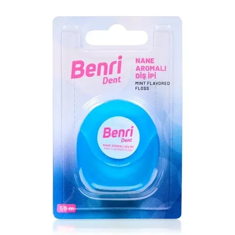 Benri Dent Zahnseide 50m - Effektives Werkzeug zur Plaqueentfernung
