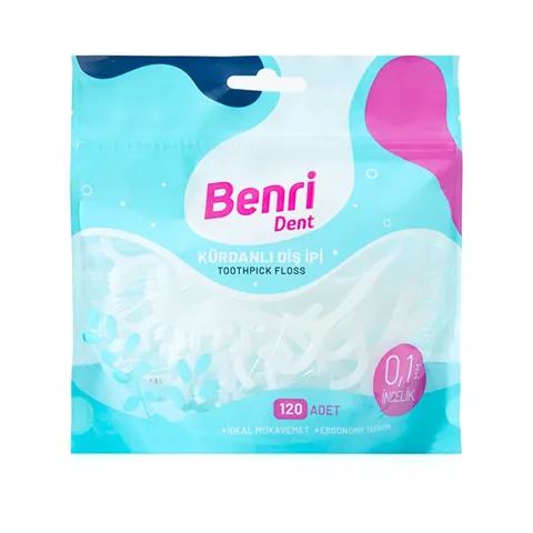 Benri Dent Zahnstocher Zahnseide - 120 Stück