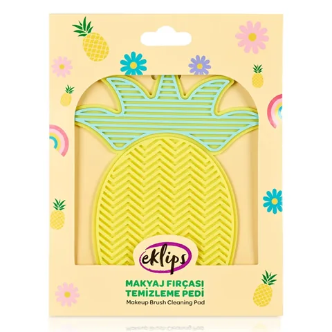 Eklips Makeup Brush Cleaning Pad Pineapple