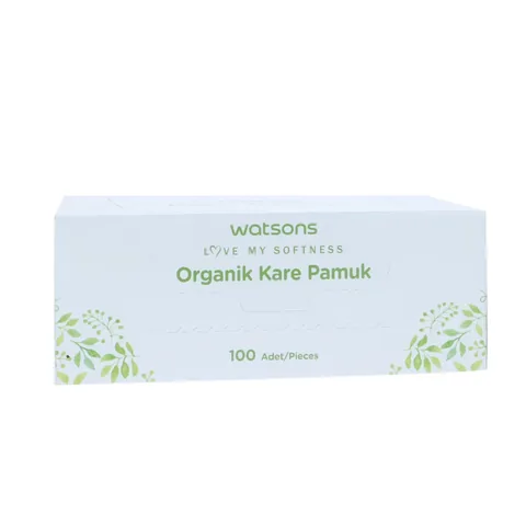Watsons Bio-Baumwollpads Box - 100 umweltfreundliche Pads