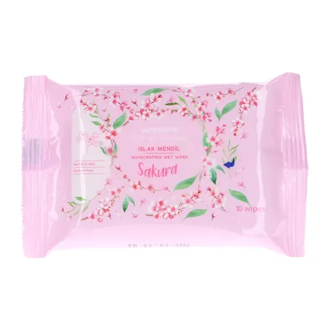 Watsons Sakura Feuchttücher 10x3 Stück - Alkohol-freie Frische
