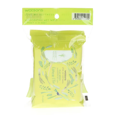 Влажные салфетки Watsons Лимонные травы 3 x10 шт