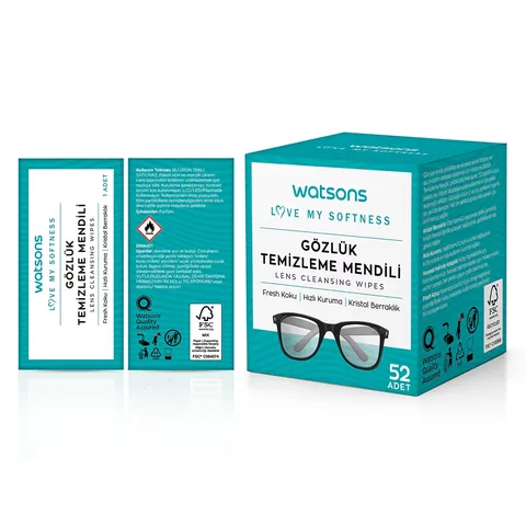 Watsons umweltfreundliche Brillenreinigungstücher 52 Stück