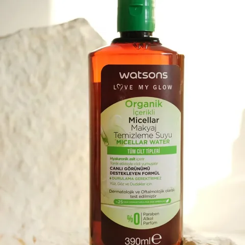 Watsons Organic Micellar Cleansing Water 390 ml