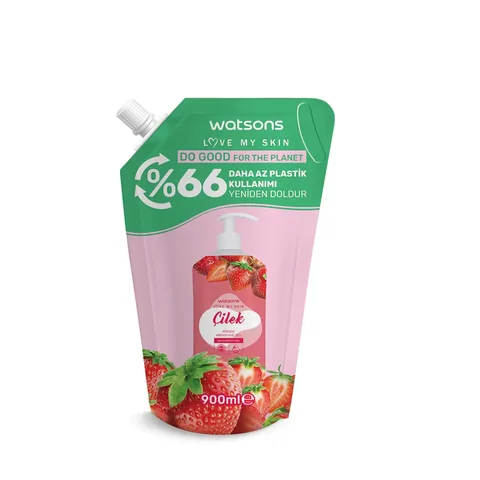 Watsons Creamy Shower Gel Strawberry Refill 900 ml