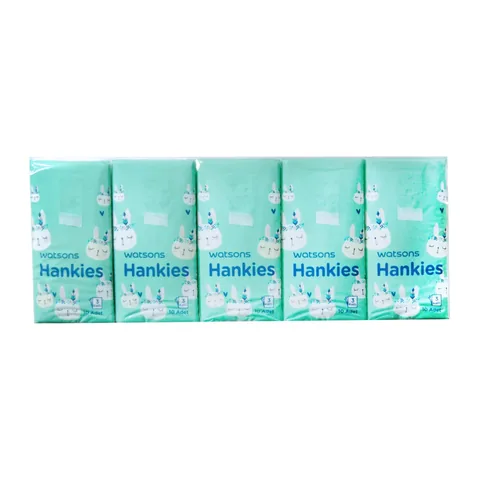 Watsons منديل جيب واتسونز بنقشة أرنب، 3 طبقات، 10 قطع
