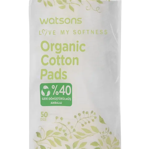 Косметические диски Watsons Organic круглые 50 шт.