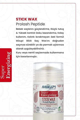Mixup Super Energizing Stick Wax Prolash Peptide 35 g