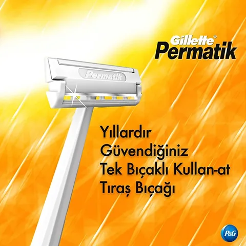 Gillette Permatik 1 disposable Razor 10 pack